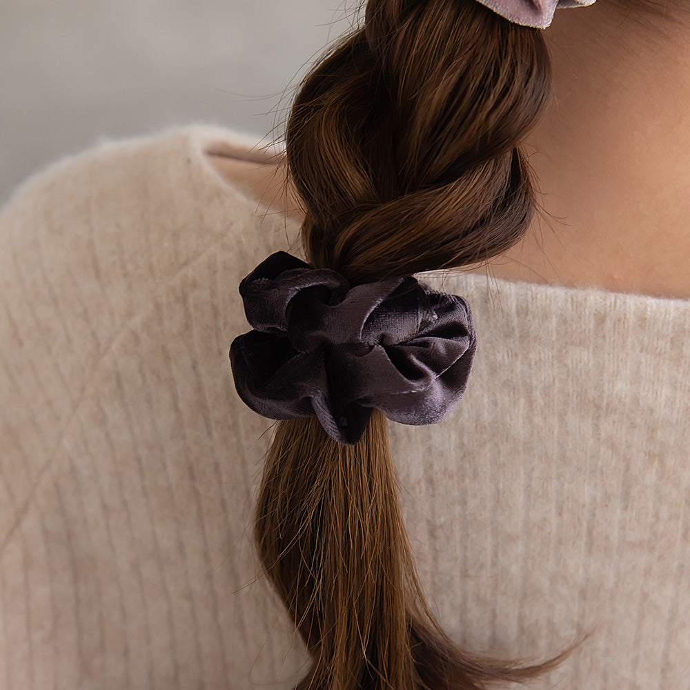 シュシュ ベロア 2個セット