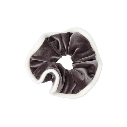 シュシュ ベロア アクセント フェイクファー