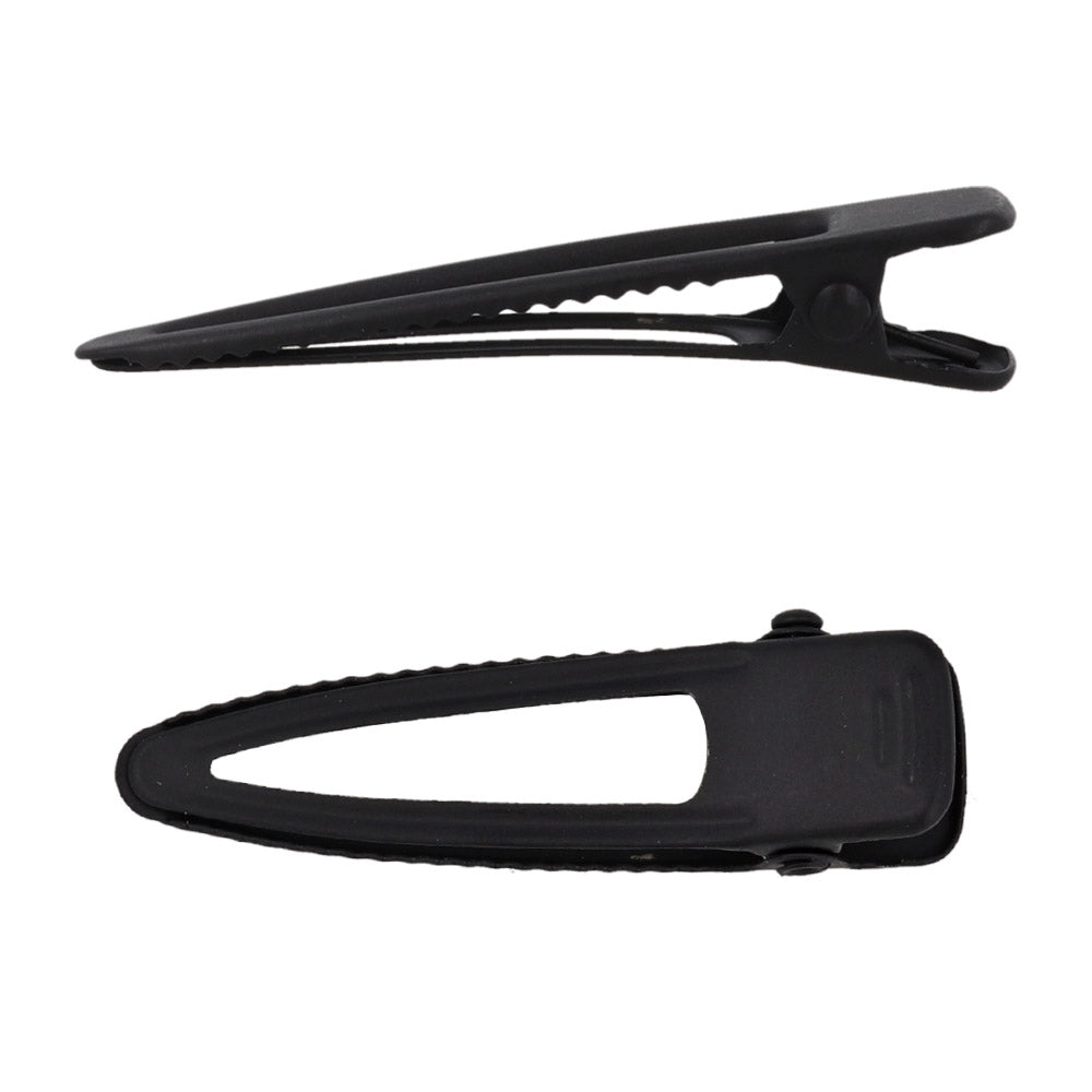 ヘアクリップ Candy Arrange シンプル ブラック マット オープン フレーム トライアングル 3個セット クリップ