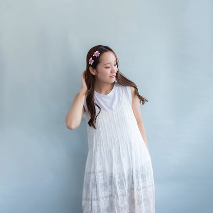 ヘアクリップ mini clip プルメリア フラワー 花 カラー 2個セット ミニクリップ サイドクリップ