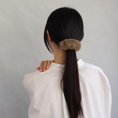 ヘアクリップ ファー アーチクリップ