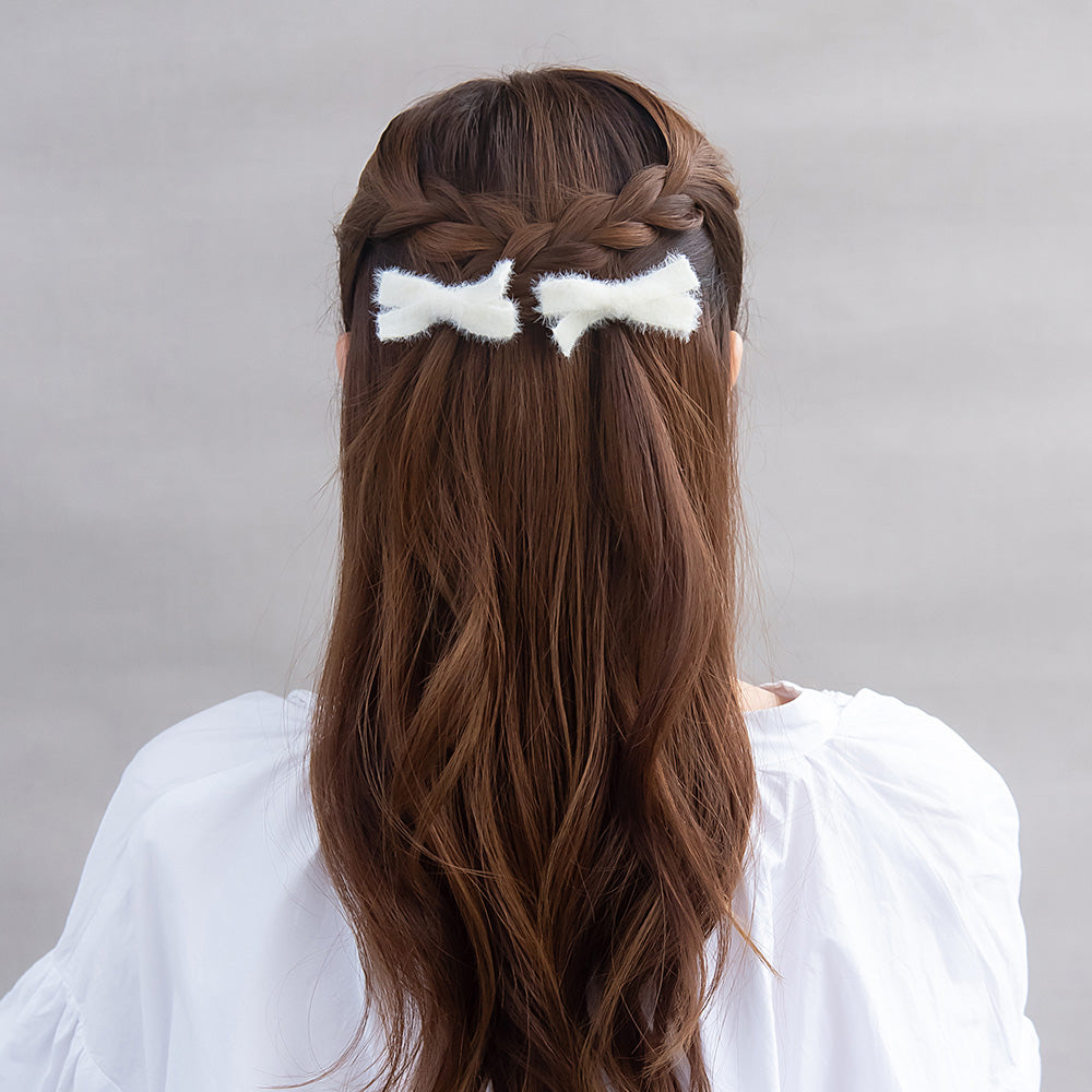 ヘアクリップ ファー リボン 2個セット – OSEWAYAオンラインストア
