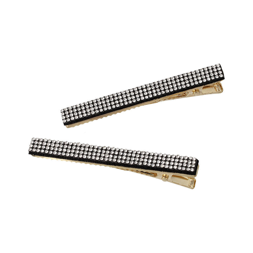 ヘアクリップ ストーン 2個セット