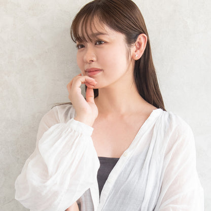 イヤリング ニッケルフリー メタル ワイヤー ドロップ パール ストーン ネジバネ式イヤリング