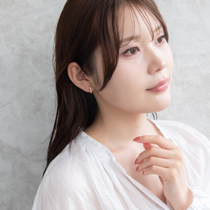 イヤリング ニッケルフリー キュービックジルコニア メタル ネジバネ式イヤリング