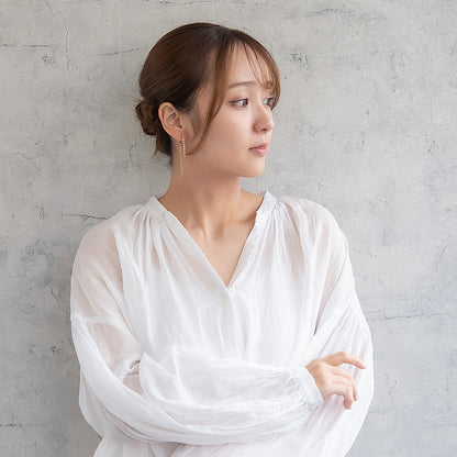 イヤリング ニッケルフリー ラインストーン ネジバネ式イヤリング