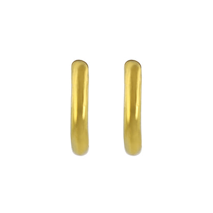 イヤリング ステンレス メタル 12mm フープタイプ パイプイヤリング