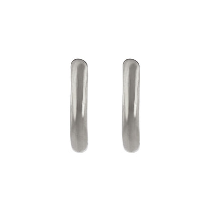 イヤリング ステンレス メタル 12mm フープタイプ パイプイヤリング