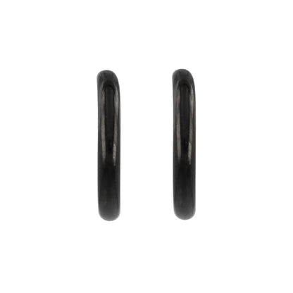 イヤリング ステンレス メタル 14mm フープタイプ パイプイヤリング