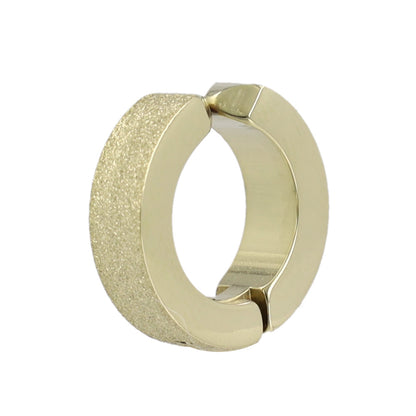 イヤリング ステンレス 梨地 フープイヤリング