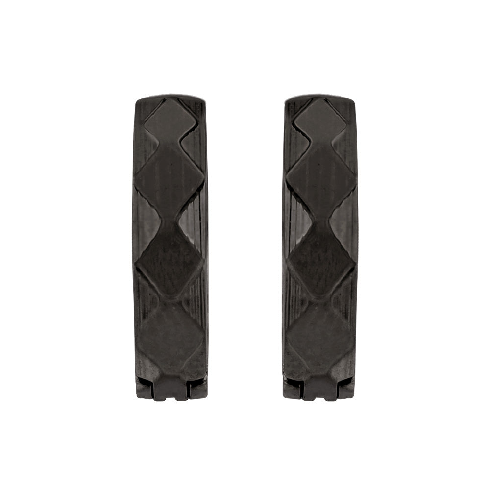 イヤリング ステンレス ダイヤカット フープイヤリング