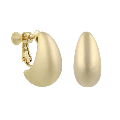 イヤリング ニッケルフリー sable gold メタル ドロップ ムーン ネジバネ式イヤリング