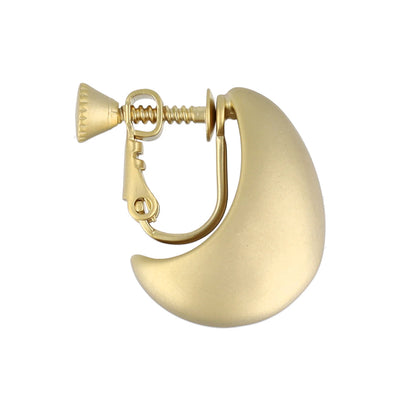 イヤリング ニッケルフリー sable gold メタル ドロップ ムーン ネジバネ式イヤリング
