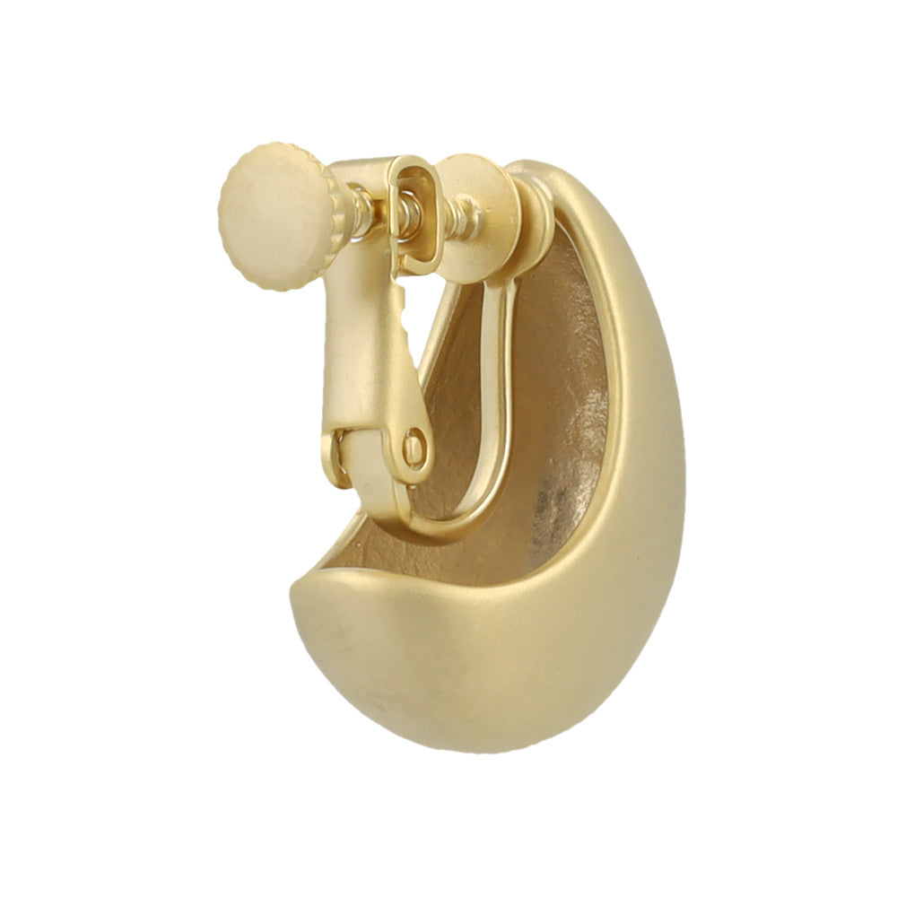 イヤリング ニッケルフリー sable gold メタル ドロップ ムーン ネジバネ式イヤリング