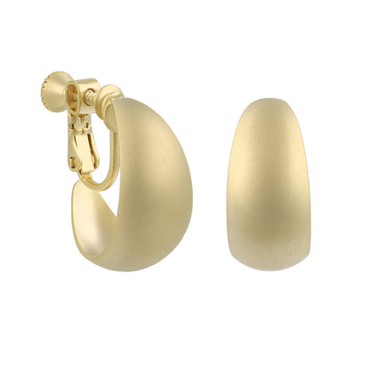 イヤリング ニッケルフリー sable gold メタル ワイド C型 ネジバネ式イヤリング