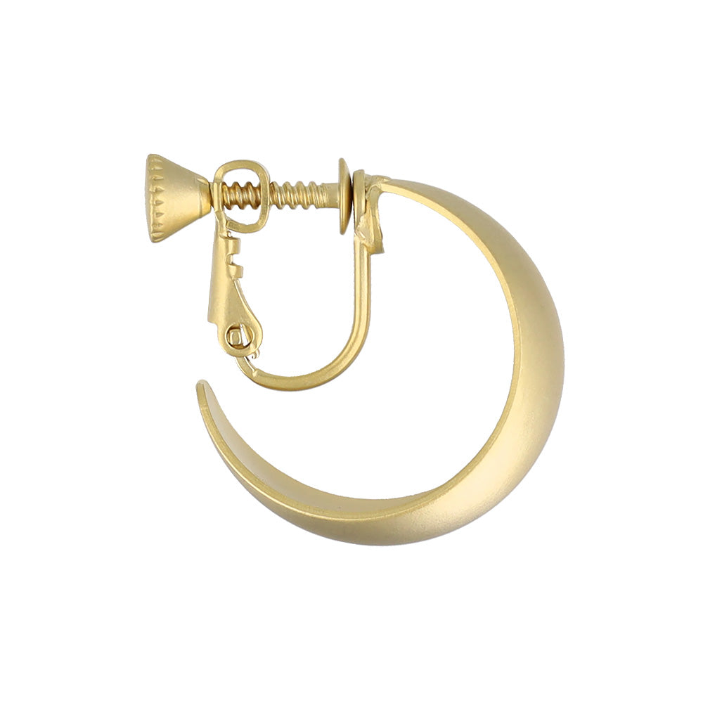 イヤリング ニッケルフリー sable gold メタル ワイド C型 ネジバネ式イヤリング