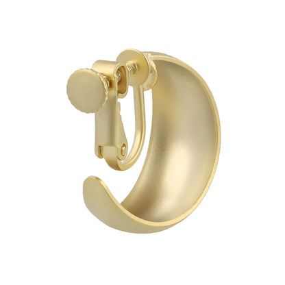 イヤリング ニッケルフリー sable gold メタル ワイド C型 ネジバネ式イヤリング