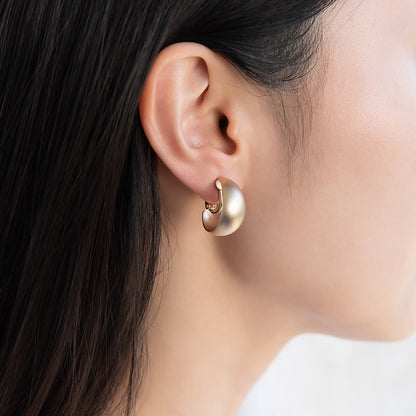 イヤリング ニッケルフリー sable gold メタル ワイド C型 ネジバネ式イヤリング