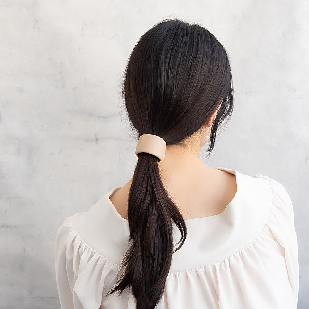 ヘアカフ フェイクレザー 合皮 レイヤード クラップカフ