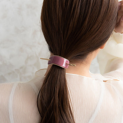 MajeCuff/マジェカフ マジェステみたいなヘアカフ レクタングル カーブ マーブル プレート メタル ライン