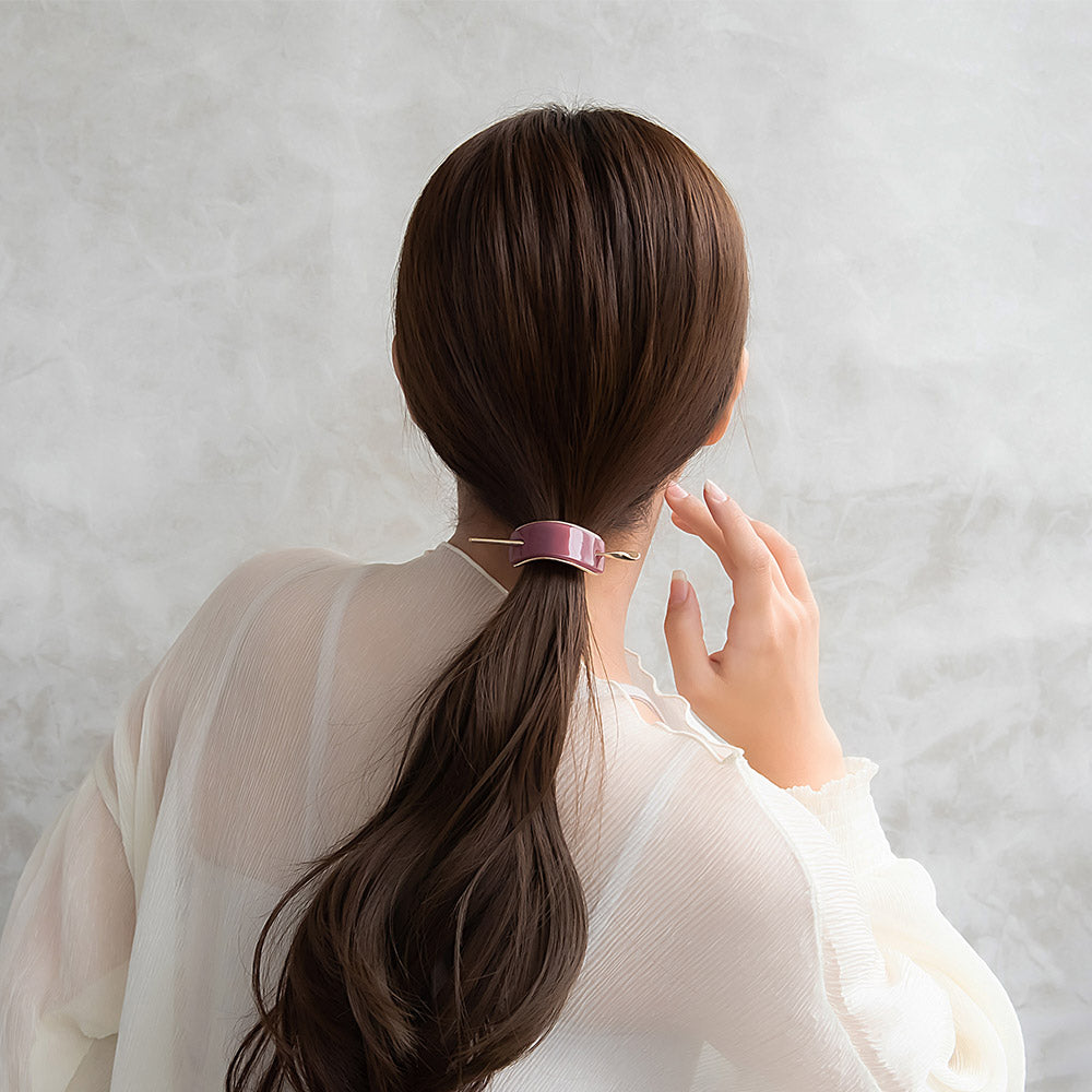 MajeCuff/マジェカフ マジェステみたいなヘアカフ レクタングル カーブ マーブル プレート メタル ライン