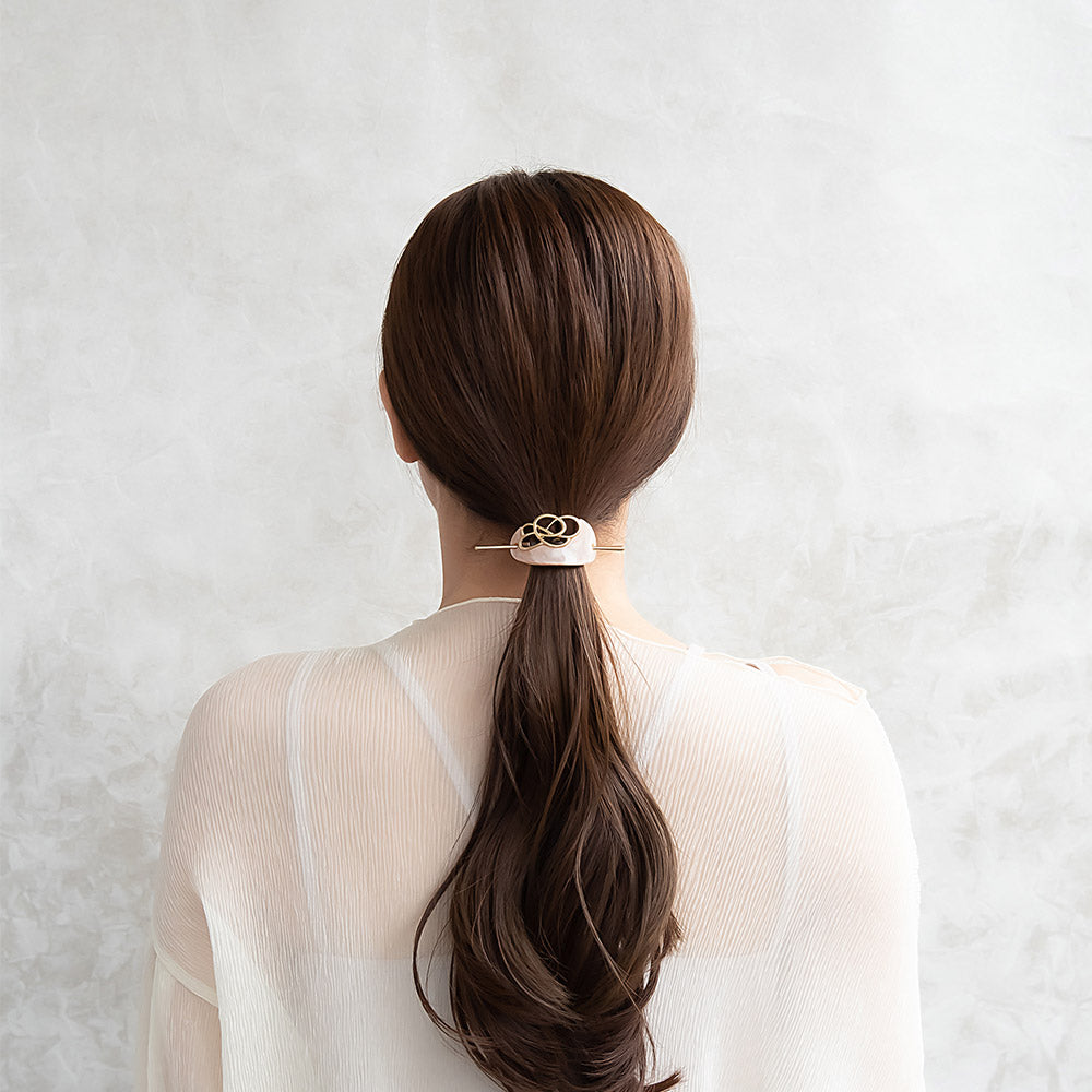 ヘアアクセサリー megoam Jewel VOX ヘアゴム ビーズアクセサリー ヘアアクセ シェル