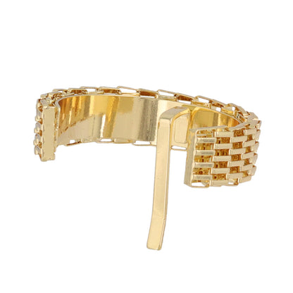 ヘアカフ メタル スクエア メッシュ カーブ