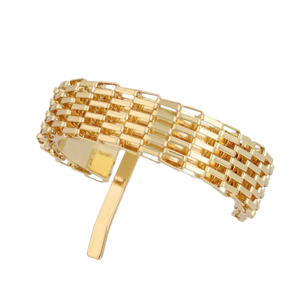 ヘアカフ メタル スクエア メッシュ カーブ