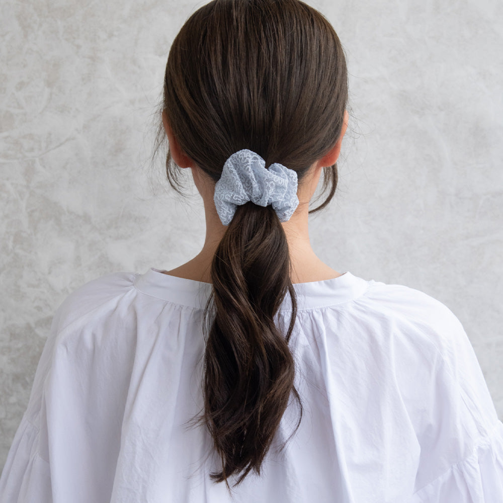 ヘアカフ クラップカフ カラー レース シュシュ風