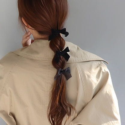 ヘアカフ ミニセットカフ ベロア リボン 3個セット