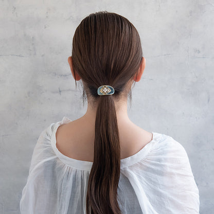 ヘアカフ ベロア カラー パール 透かし