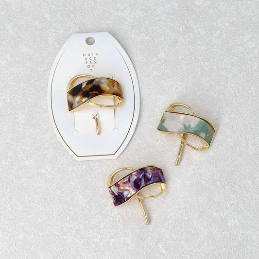 ヘアカフ メタル マーブル カラー