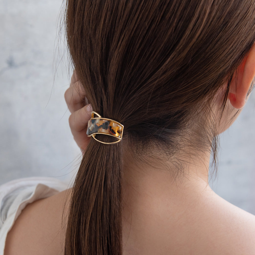 ヘアカフ メタル マーブル カラー