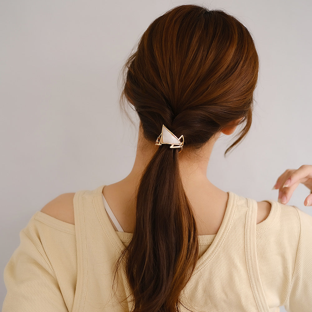 ヘアカフ マグネットカフ メタル マーブル カラー トライアングル