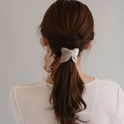 ヘアカフ クラップカフ ベロア パール