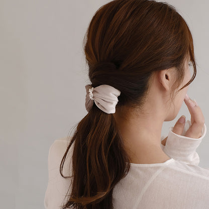 ヘアカフ クラップカフ ベロア パール