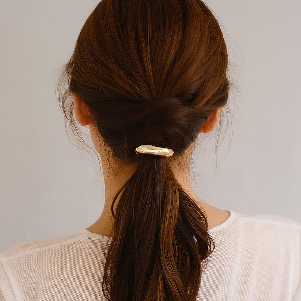 ヘアカフ 巻き込みカフ メタル カーブ ライン