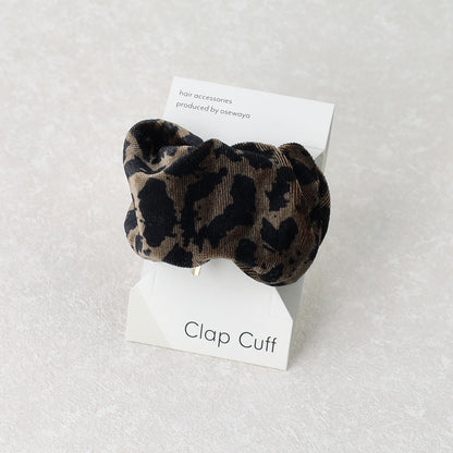 ヘアカフ クラップカフ レオパード柄 ベロア