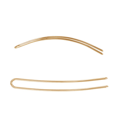 かんざし hair stick メタル スリム U字 カーブ ヘアコーム ヘアスティック