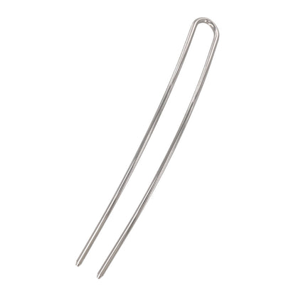 かんざし hair stick メタル スリム U字 カーブ ヘアコーム ヘアスティック