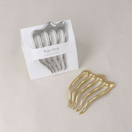ヘアコーム hair stick/ヘアスティック メルトメタル ウェーブ