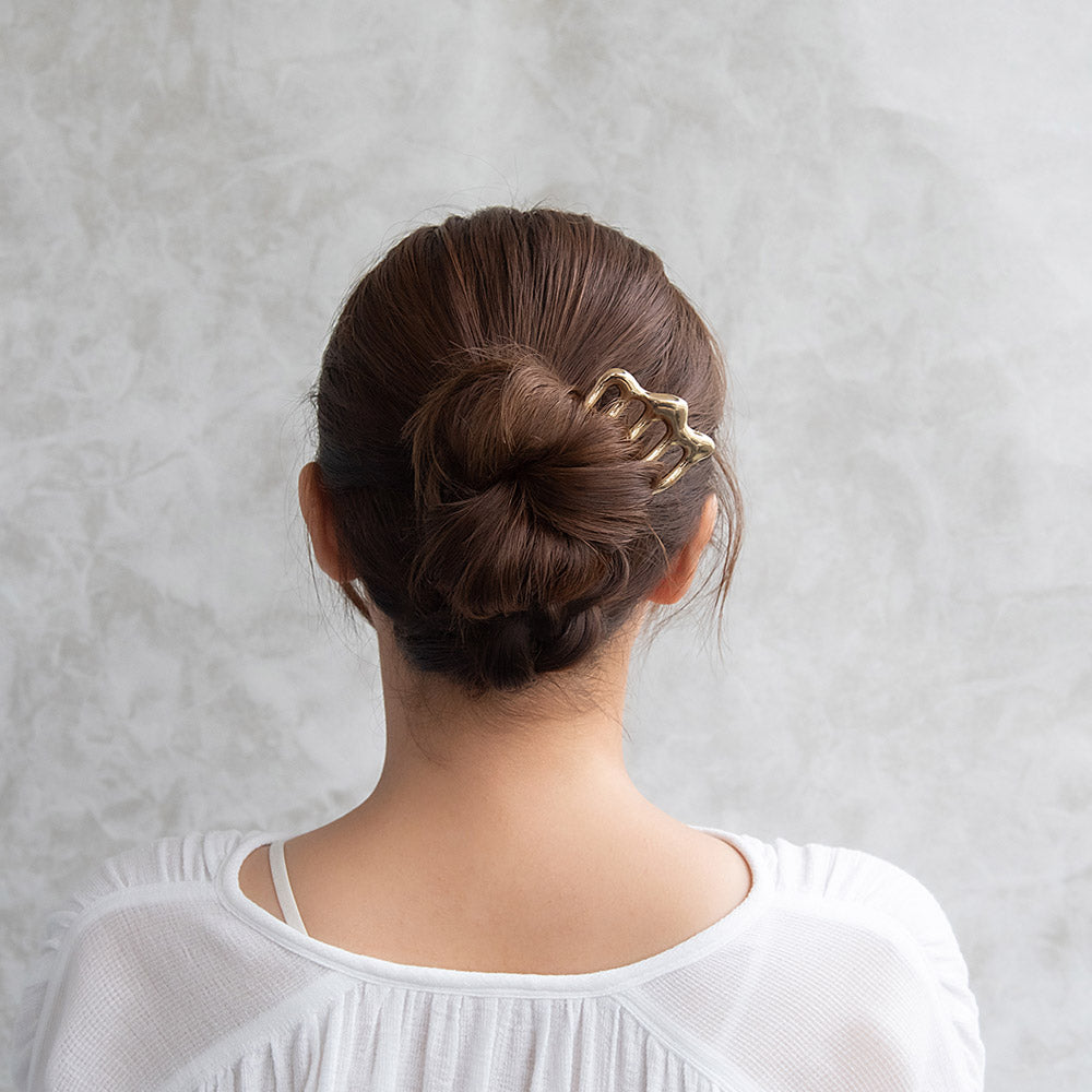 ヘアコーム hair stick/ヘアスティック メルトメタル ウェーブ