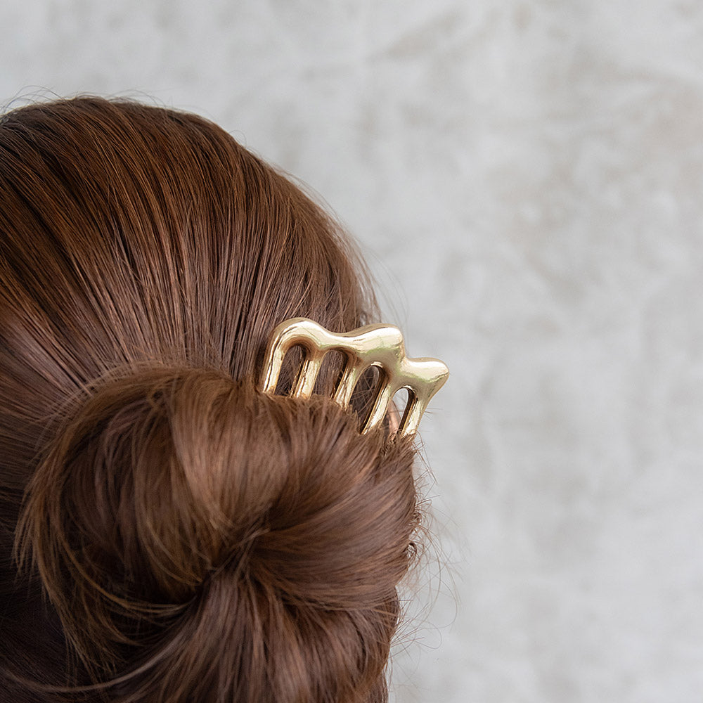 ヘアコーム hair stick/ヘアスティック メルトメタル ウェーブ