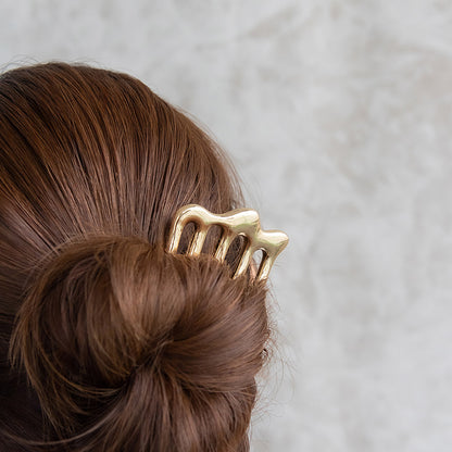 ヘアコーム hair stick/ヘアスティック メルトメタル ウェーブ