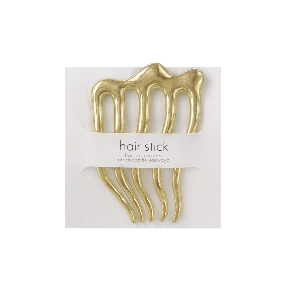 ヘアコーム hair stick/ヘアスティック メルトメタル ウェーブ