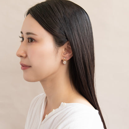 樹脂ピアス ニッケルフリー メタル プラパール ハート バックキャッチ スタッドピアス