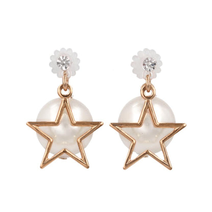 樹脂ピアス ニッケルフリー メタル プラパール スター バックキャッチ スタッドピアス