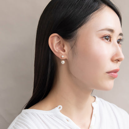 樹脂ピアス ニッケルフリー プラパール メタル 2way バックキャッチ スタッドピアス