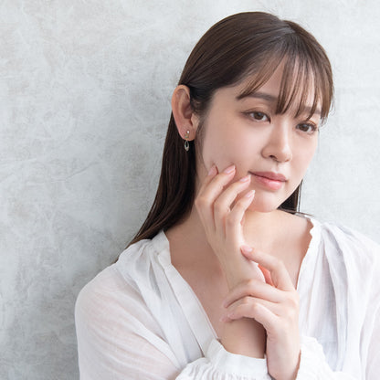 ノンホールピアス ニッケルフリー ドロップ ビーズ ラメ カラフル イヤリング 樹脂タイプ