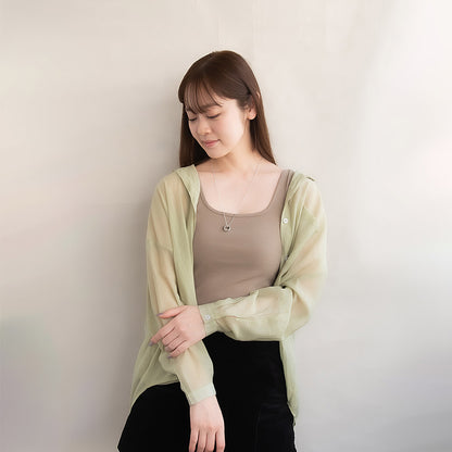 ネックレス ニッケルフリー メタル クロス ダブル リング キュービックジルコニア ペンダントネックレス